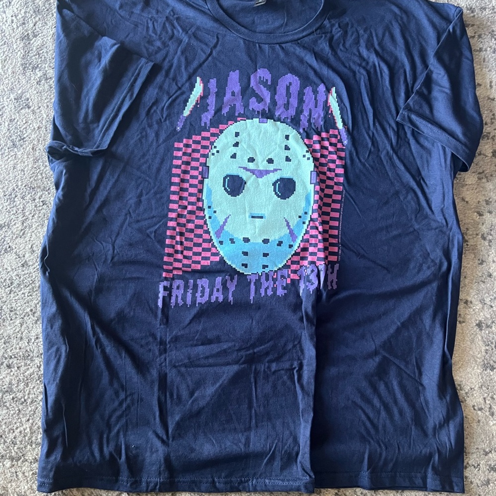Spencer's Navy Blue Jason  T-Shirt
